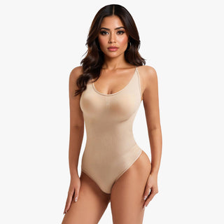 Corrigerende Body met Open Rug en String