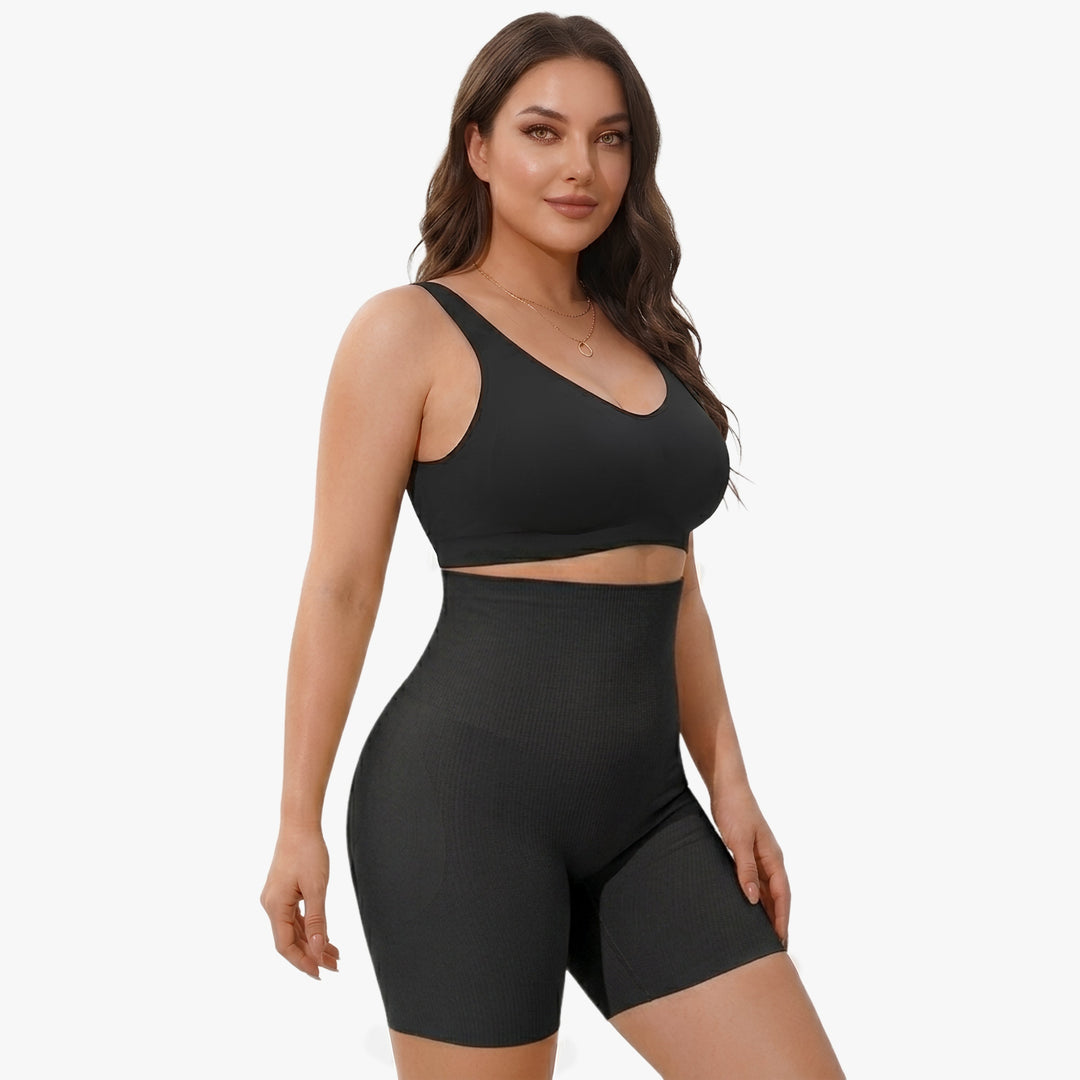 Short gainant taille haute avec coussinets