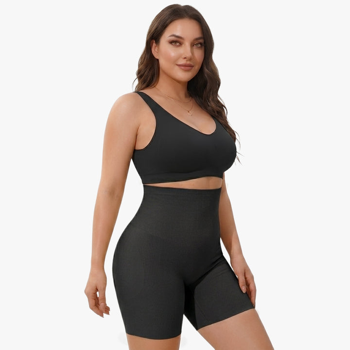Short gainant taille haute avec coussinets