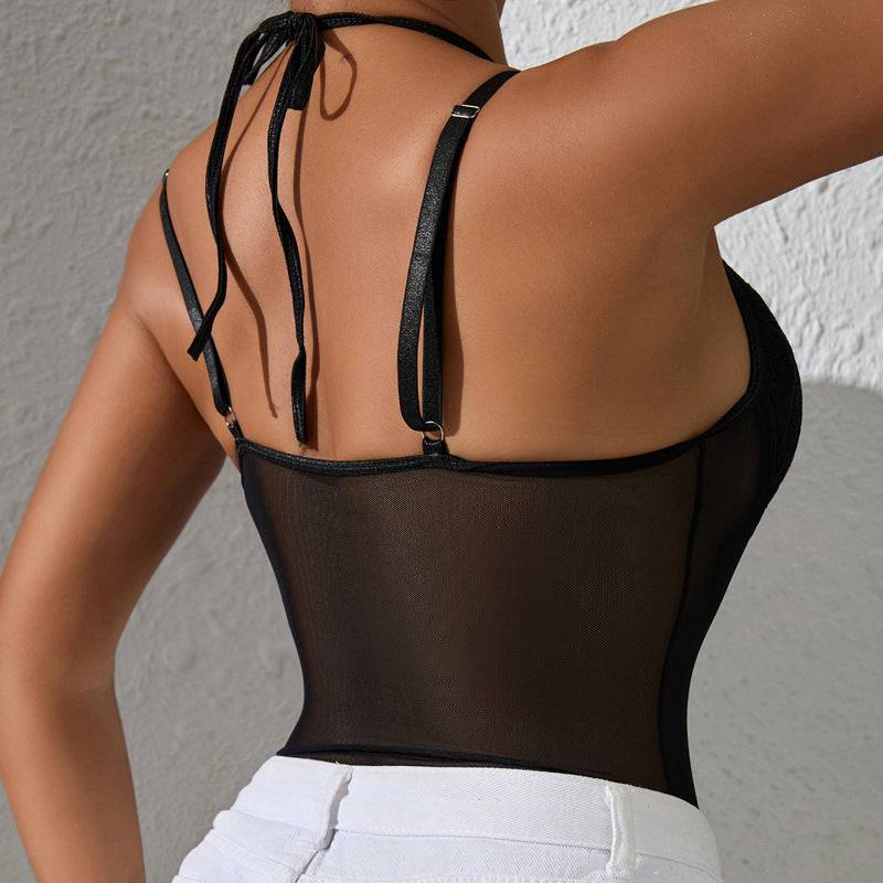 Body gainant en dentelle