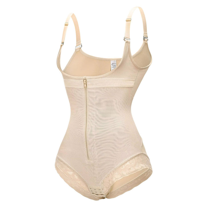 Corrigerende Bodysuit met haakjes en rits - Slip