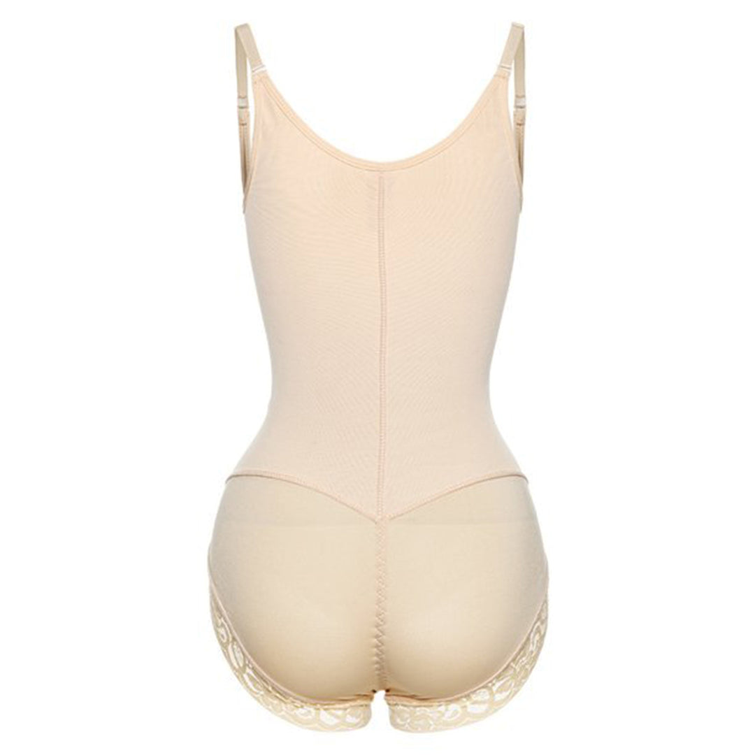 Corrigerende Bodysuit met haakjes en rits - Slip