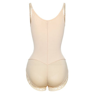 Corrigerende Bodysuit met haakjes en rits - Slip