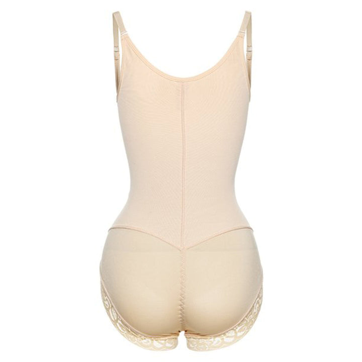Corrigerende Bodysuit met haakjes en rits - Slip