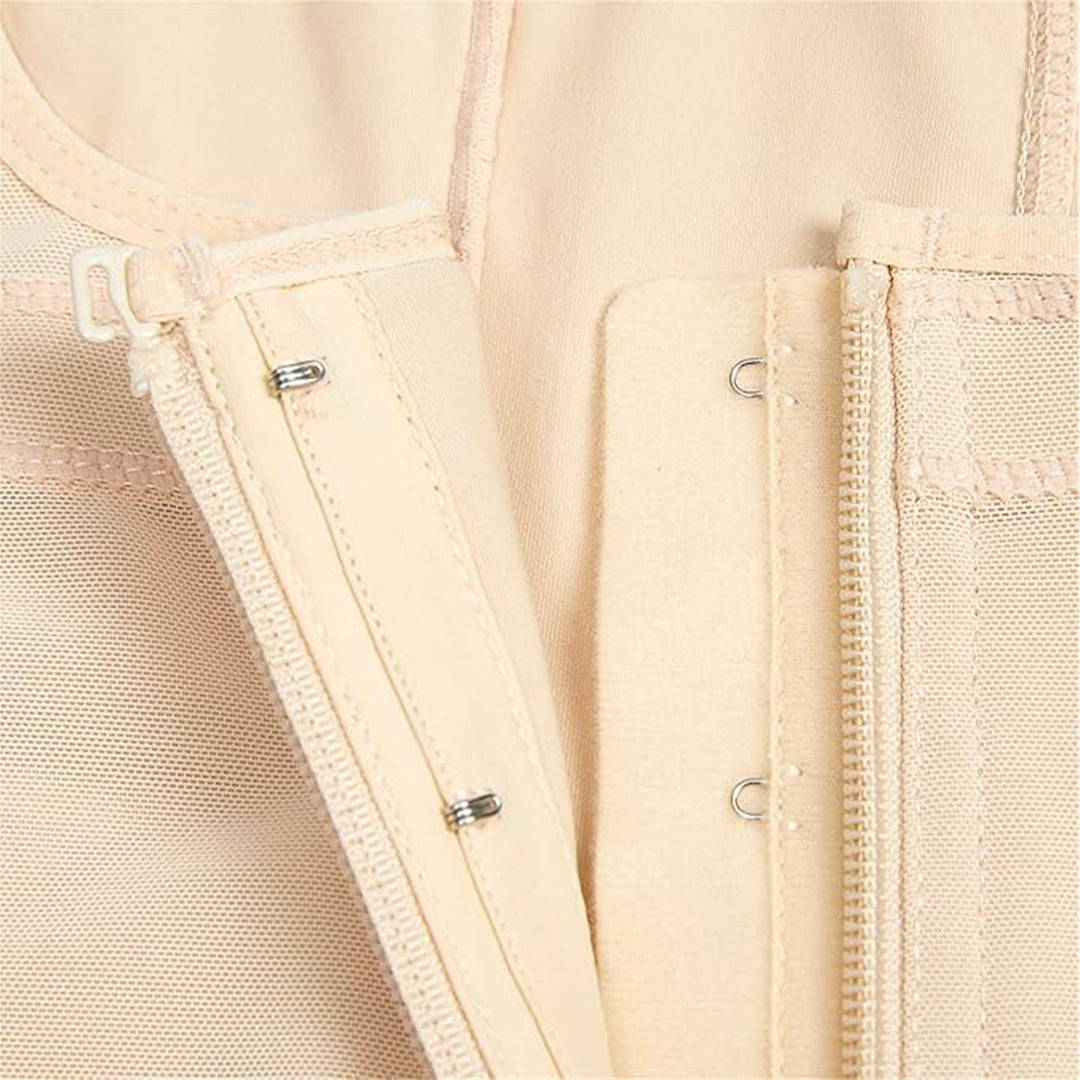 Corrigerende Bodysuit met haakjes en rits - Slip