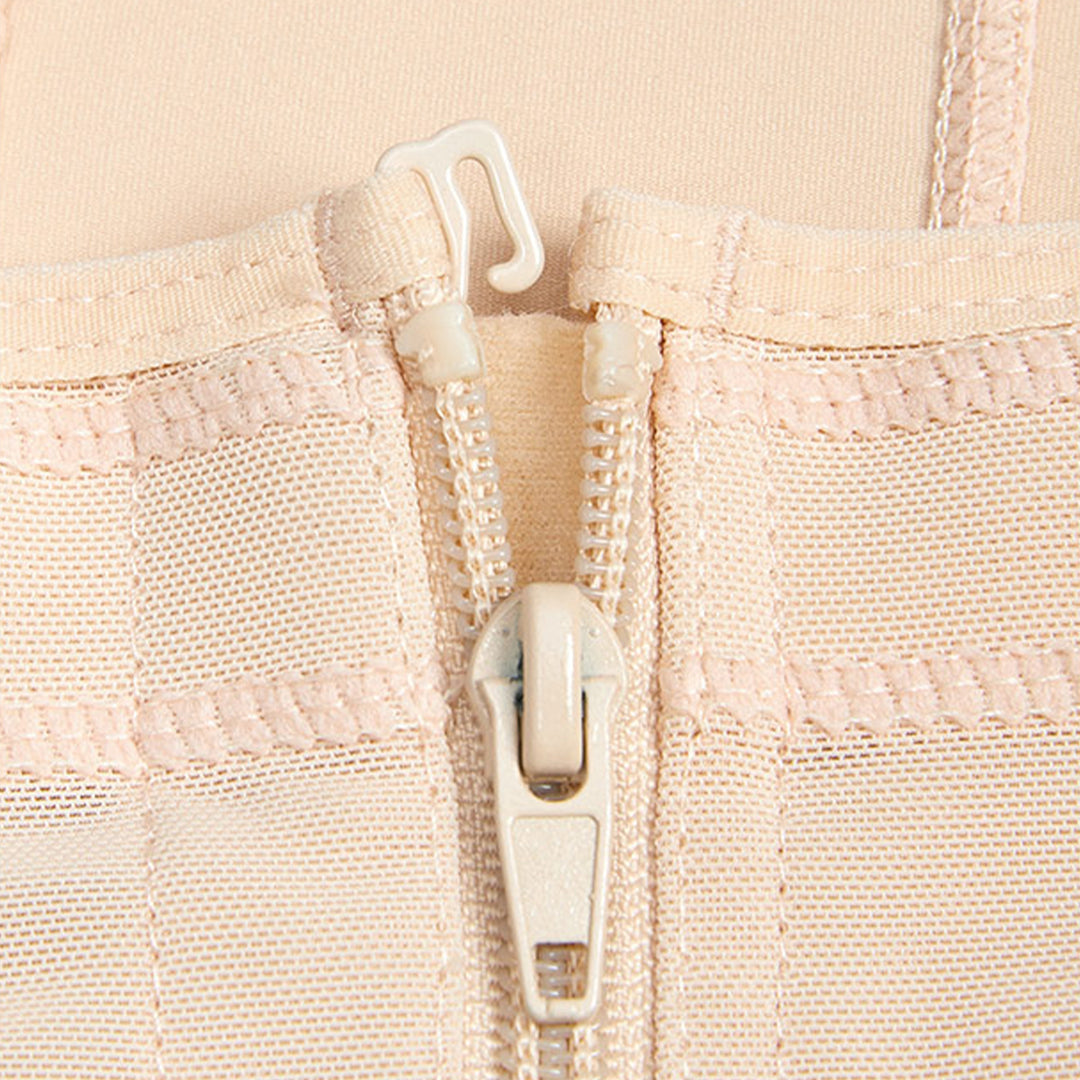 Corrigerende Bodysuit met haakjes en rits - Slip