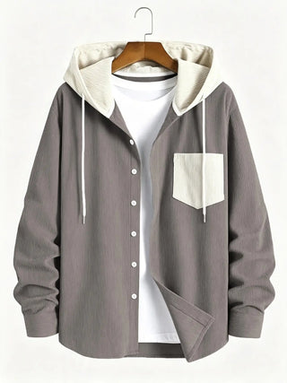 Xander Hooded Shirt Jacket