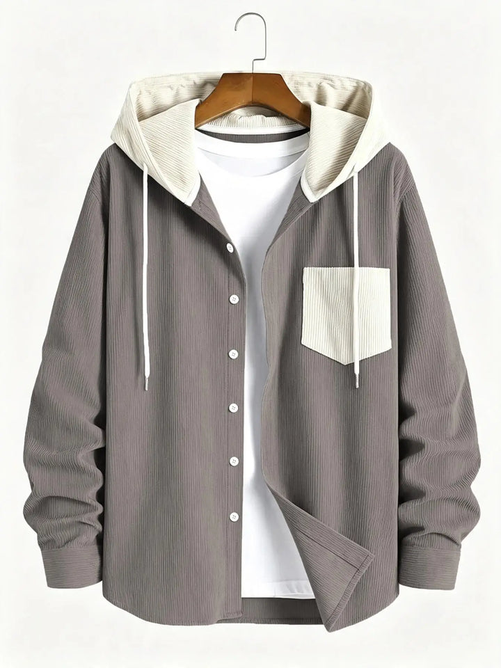 Xander Hooded Shirt Jacket