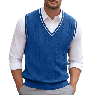 Kyson | Pull sans manches à col en V pour hommes