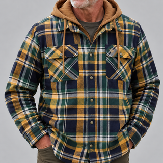 Spencer Plaid Hooded Jacket