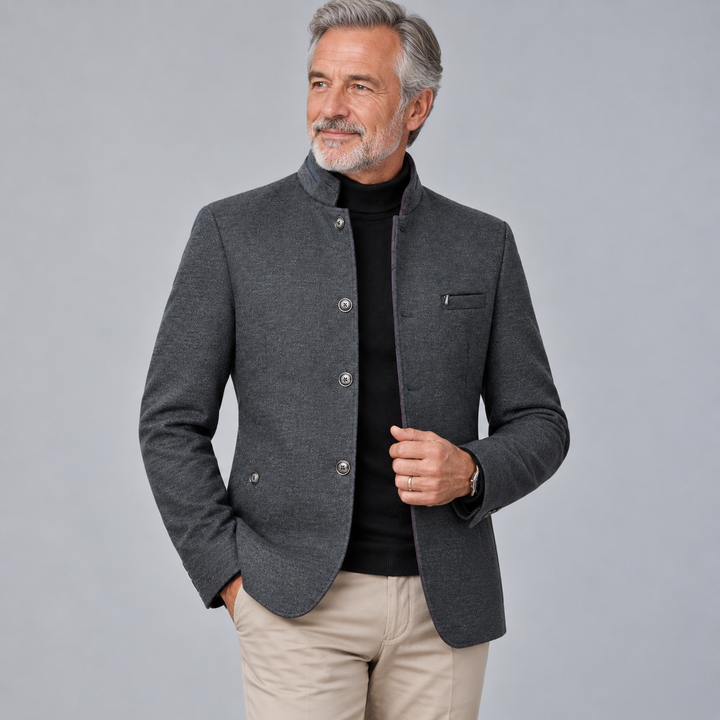 Trevor Mandarin Collar Blazer