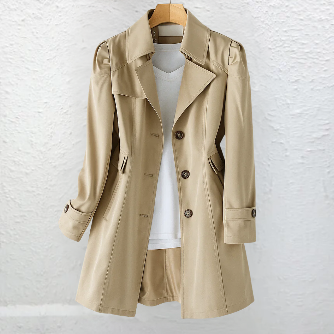 MOREAU LYON | MANTEAU LONG ANCIENNE ÉLÉGANT POUR FEMMES