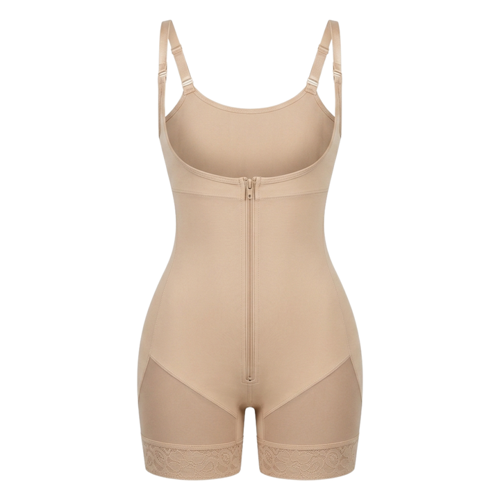 Corrigerende Bodysuit met haakjes en rits