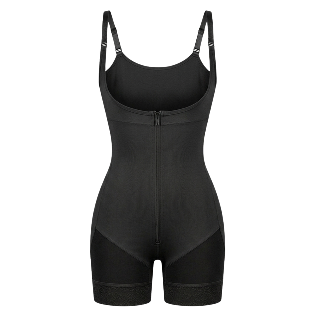 Corrigerende Bodysuit met haakjes en rits