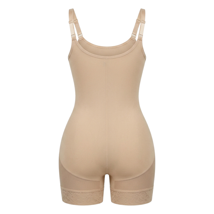 Corrigerende Bodysuit met haakjes en rits