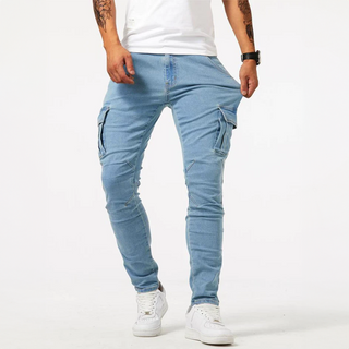 Kody | Jean Cargo Décontracté pour Homme avec Stretch