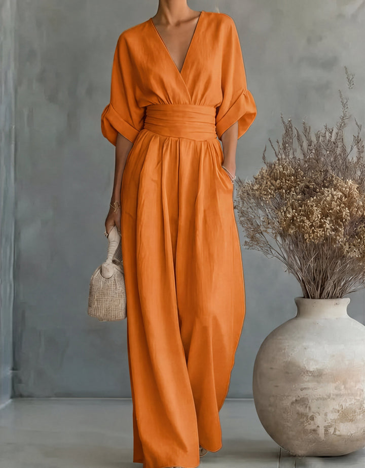 Celeste - Elegant Wide-Leg Jumpsuit