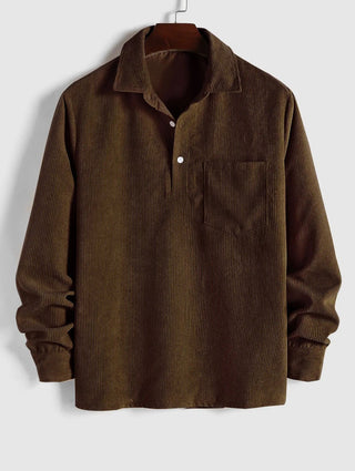 Reese | Pull en Velours Côtelé au Tissu Élégant pour Homme