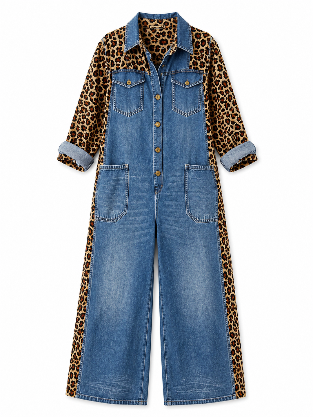 Emma – Relaxed Denim One-Piece Jumpsuit