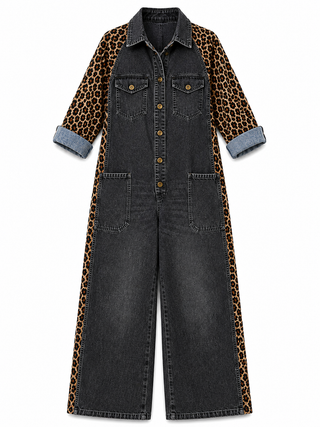 Emma – Relaxed Denim One-Piece Jumpsuit