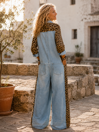 Emma – Relaxed Denim One-Piece Jumpsuit