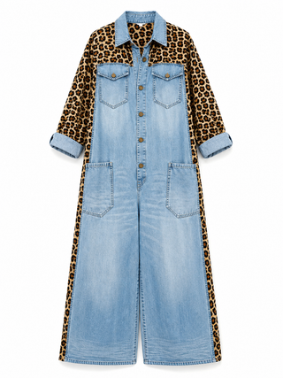 Emma – Relaxed Denim One-Piece Jumpsuit