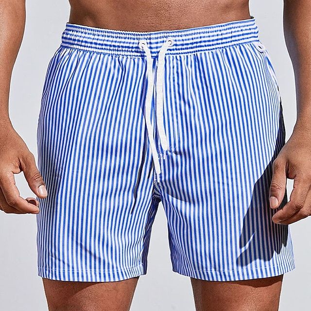 Azlan | Classique et Élégant Short de Bain Rayé pour Homme