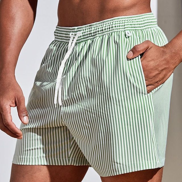 Azlan | Classique et Élégant Short de Bain Rayé pour Homme