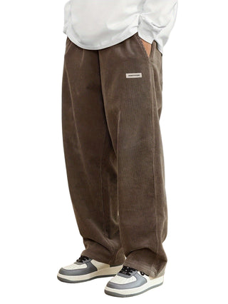 Emil | Pantalon en velours côtelé pour hommes à jambes larges et décontracté
