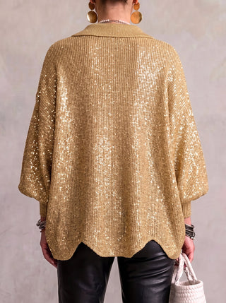 Isadora | Oversized Collared Cardigan